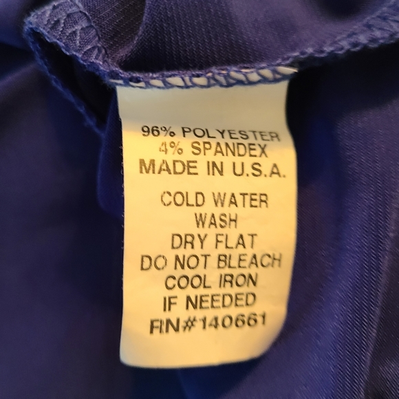 (1196) Dante Malan Woman's Sleeveless Blouse, Size: 3X Color: Blue - Picture 6 of 10